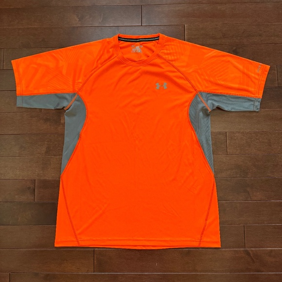 Under Armour Men's Athletic Orange & Gray Short Sleeve - Picture 1 of 3
